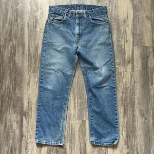 Vintage 80s Levi's Red Tab 505 0217 #653 Stamp Denim Jeans Size 34X28 Talon Zip